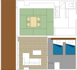 昔むかしのお部屋 見取り図